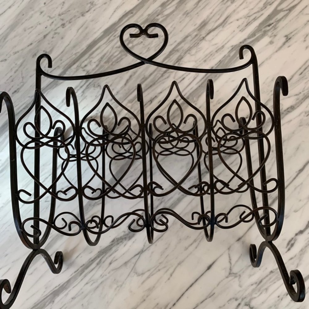Wrought Iron magazine rack